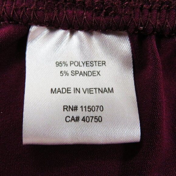 Nina Leonard JoggerSize 1X Plum Solid - Picture 8 of 8